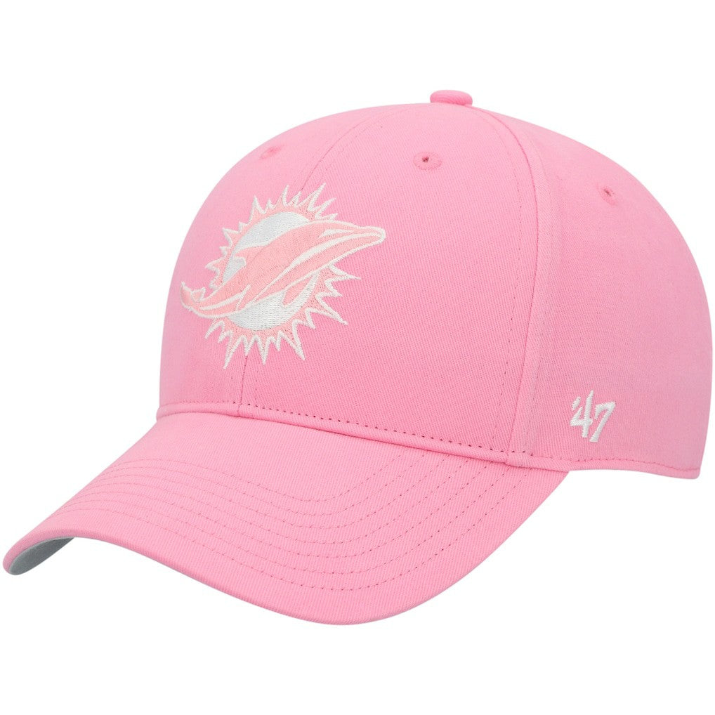 Miami Dolphins '47 Girls Youth Rose MVP Adjustable Hat - Pink - 47 brand