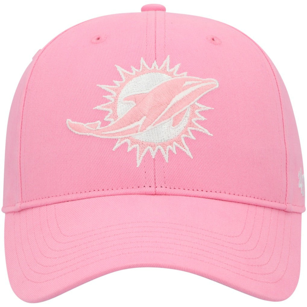 Miami Dolphins '47 Girls Youth Rose MVP Adjustable Hat - Pink - 47 brand