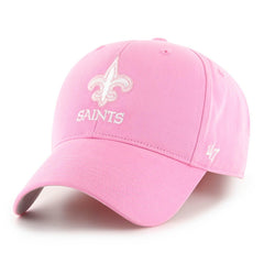 New Orleans Saints '47 Girls Youth Rose MVP Adjustable Hat - Pink - 47 brand