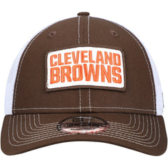 Cleveland Browns New Era 9FORTY Trucker Snapback Hat - Brown - NFL