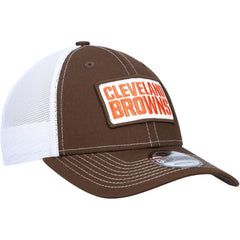 Cleveland Browns New Era 9FORTY Trucker Snapback Hat - Brown - NFL