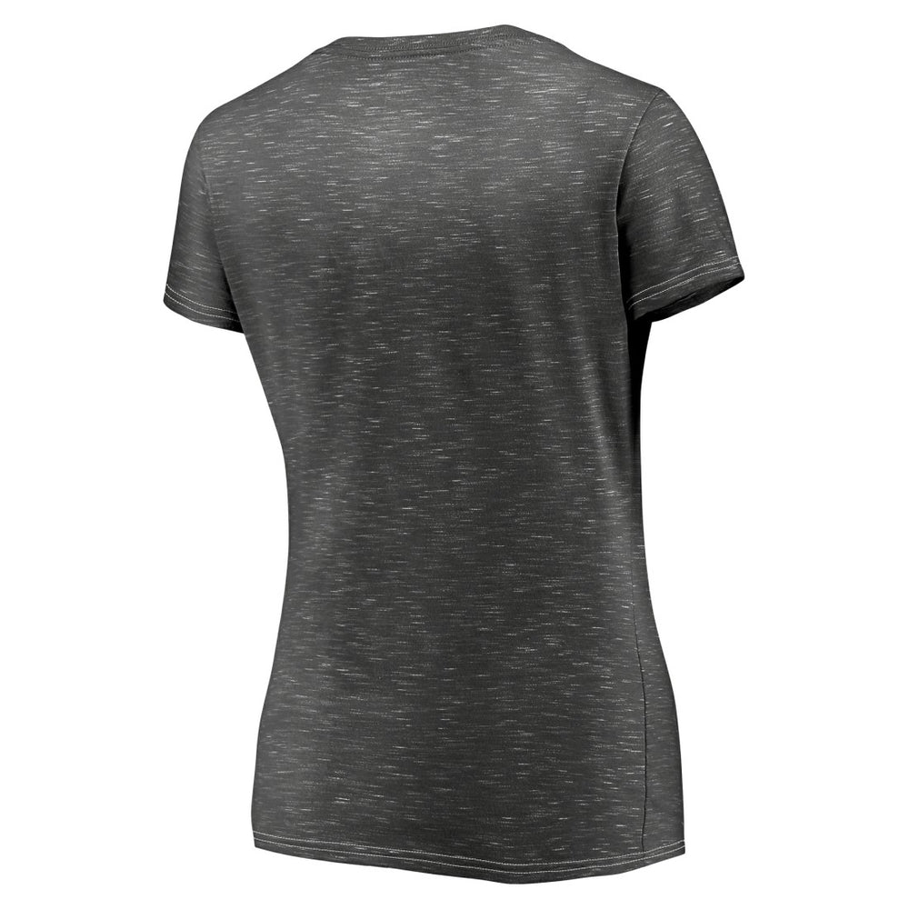 Tampa Bay Buccaneers Women's League Leader Space Dye V-Neck T-Shirt - Charcoal - Fanatics