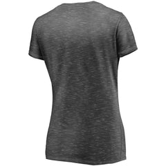 Pittsburgh Steelers Women's League Leader Space Dye V-Neck T-Shirt - Charcoal - Fanatics