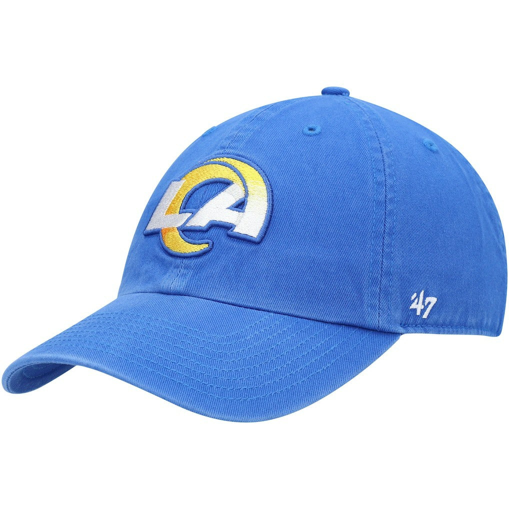 Los Angeles Rams '47 Clean Up Primary LA Adjustable Hat - Royal - 47 brand