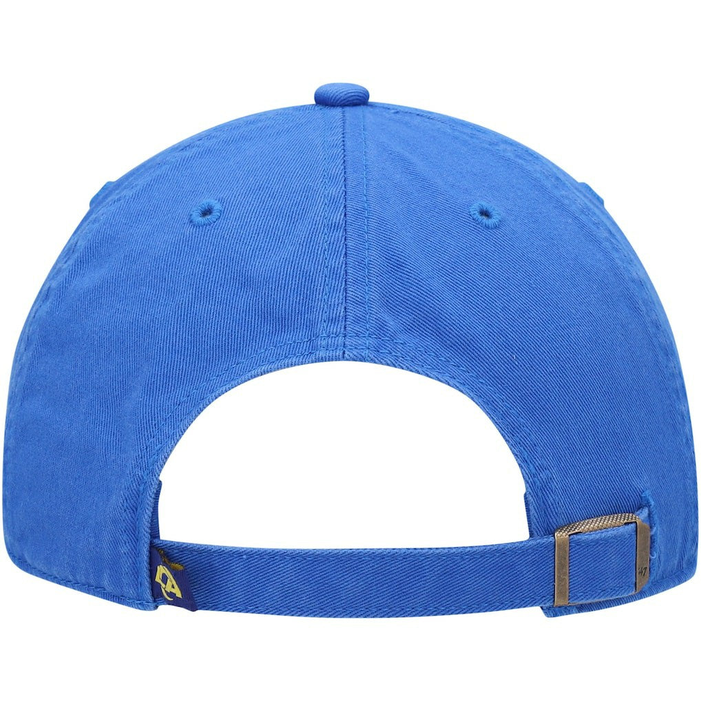 Los Angeles Rams '47 Clean Up Primary LA Adjustable Hat - Royal - 47 brand