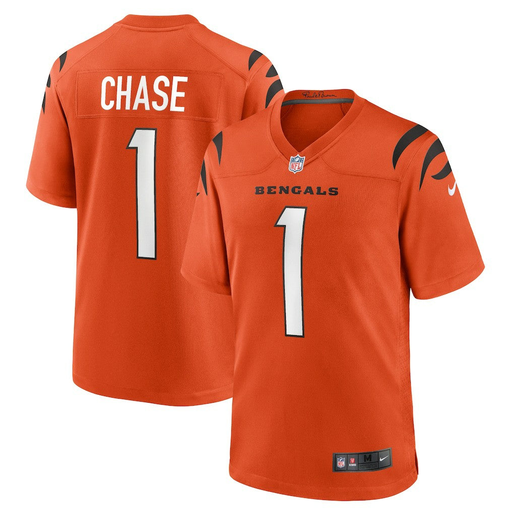 Ja'Marr Chase Cincinnati Bengals Alternate Game Jersey - Orange - Nike