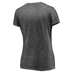 Fanatics Boston Celtics Women's Double-Fade Space-Dye V-Neck T-Shirt Charcoal