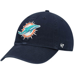 Miami Dolphins '47 Clean Up Alternate Adjustable Hat - Navy - 47 brand