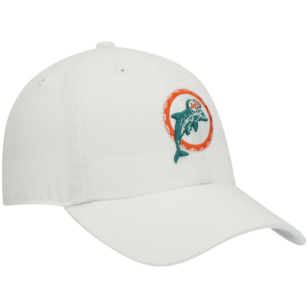 Miami Dolphins '47 Clean Up Adjustable Hat - White - 47 brand