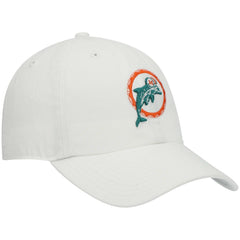 Miami Dolphins '47 Clean Up Adjustable Hat - White - 47 brand