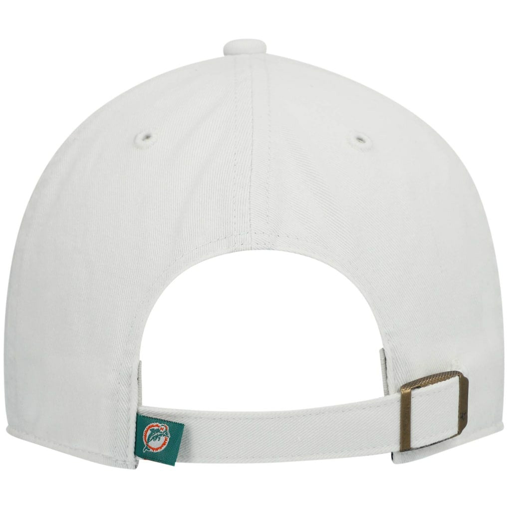 Miami Dolphins '47 Clean Up Adjustable Hat - White - 47 brand