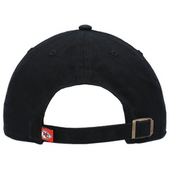 Kansas City Chiefs '47 Clean Up Script Adjustable Hat - Black - 47 brand