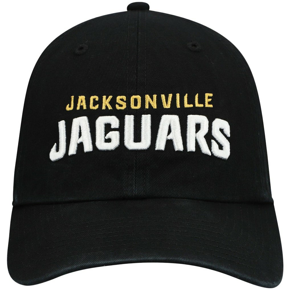 Jacksonville Jaguars '47 Clean Up Script Adjustable Hat - Black - 47 brand