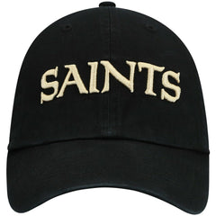 New Orleans Saints '47 Clean Up Script Adjustable Hat - Black - 47 brand