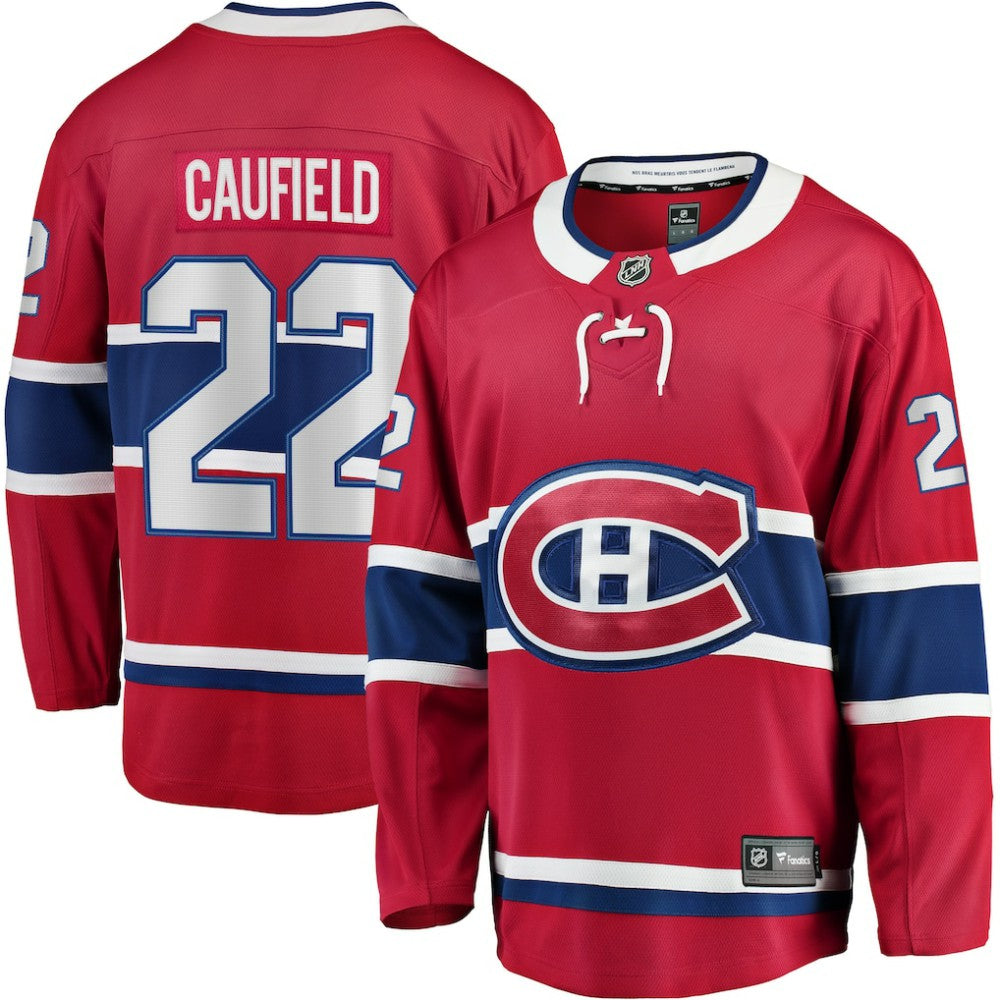Cole Caufield Montreal Canadiens Fanatics Home Breakaway Replica Jersey - Red | Fanatics Lifestyle