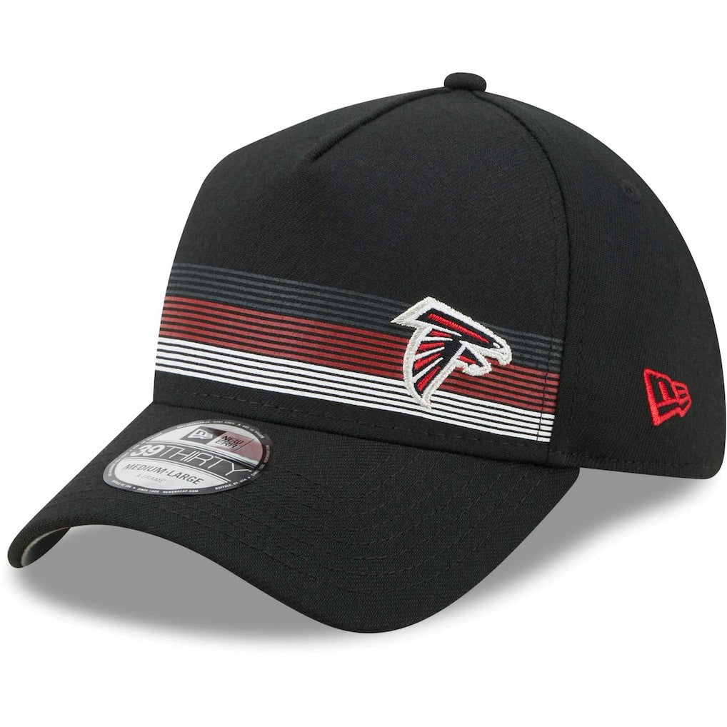 Atlanta Falcons New Era Flawless Stripe 39THIRTY Flex Hat - Black - NFL