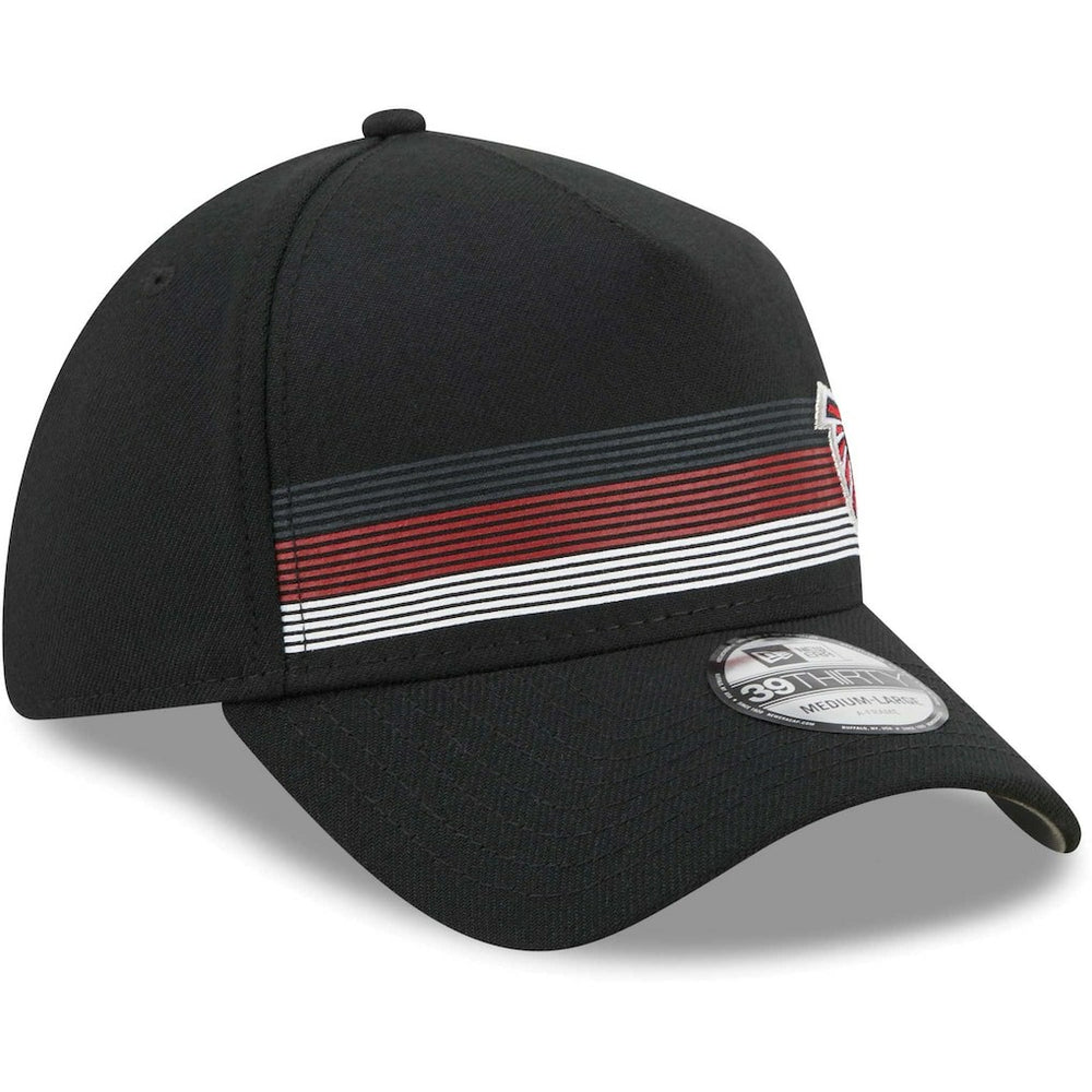 Atlanta Falcons New Era Flawless Stripe 39THIRTY Flex Hat - Black - NFL