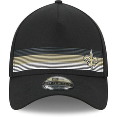 New Orleans Saints New Era Flawless Stripe 39THIRTY Flex Hat - Black - NFL