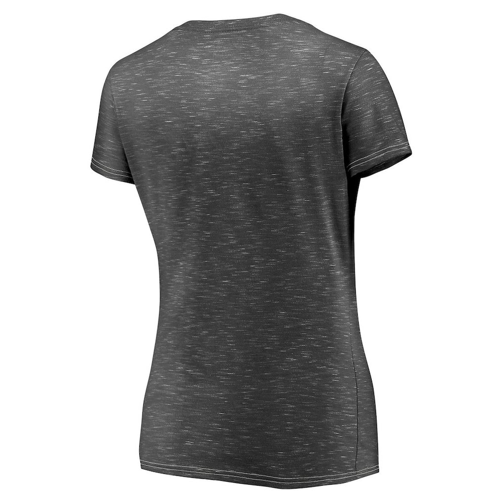 San Francisco 49ers Women's Hometown Space-Dye V-Neck T-Shirt - Heathered Charcoal - Fanatics
