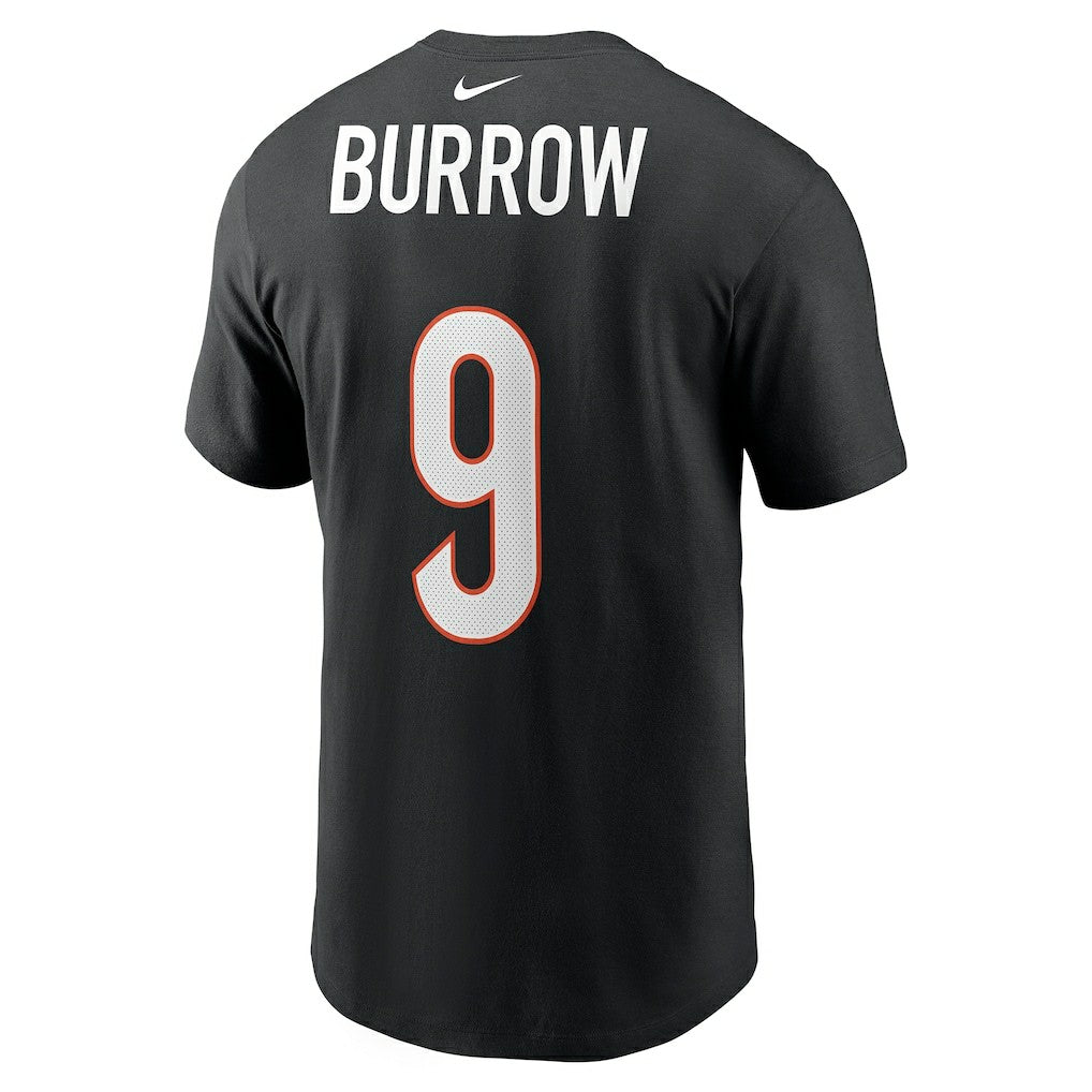 Joe Burrow Cincinnati Bengals Player Name & Number T-Shirt - Black - Nike