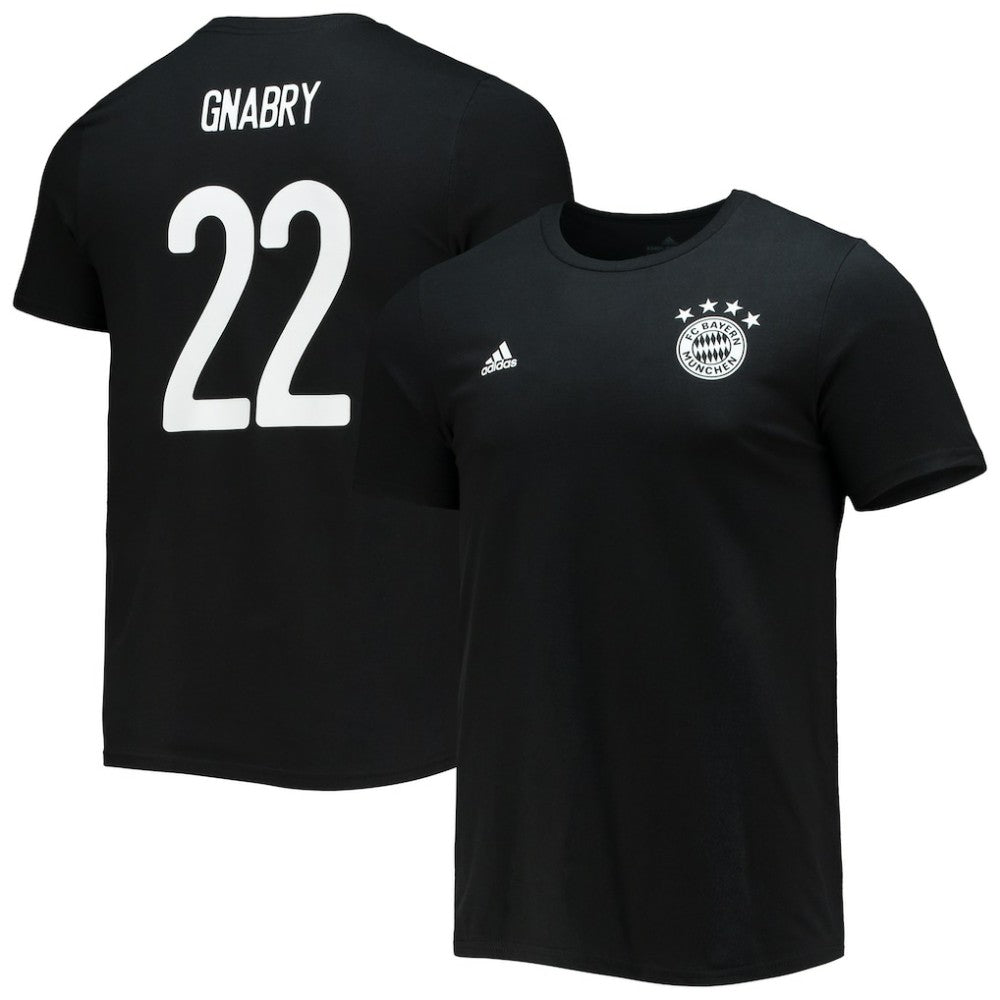 Adidas - Serge Gnabry Bayern Munich Amplifier Name & Number T-Shirt - Black