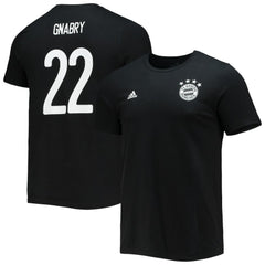 Adidas - Serge Gnabry Bayern Munich Amplifier Name & Number T-Shirt - Black
