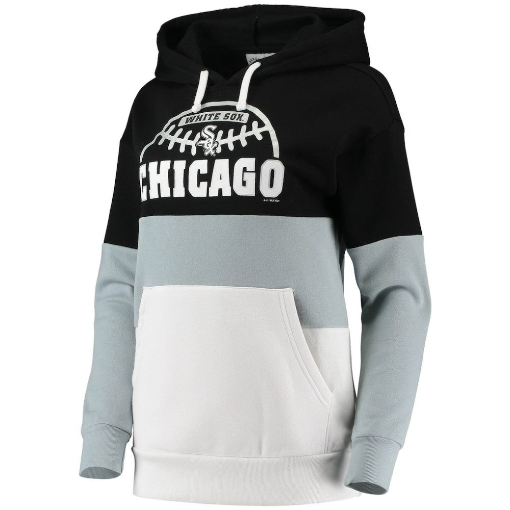 Chicago White Sox G-III Sports by Carl Banks Women's Block and Tackle Colorblock Pullover Hoodie for sale