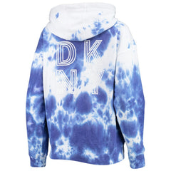 Chicago Cubs DKNY Sport Women's Dakota Tie-Dye Half-Zip Hoodie Online