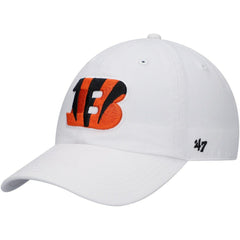 Cincinnati Bengals '47 Clean Up Adjustable Hat - White - 47 brand
