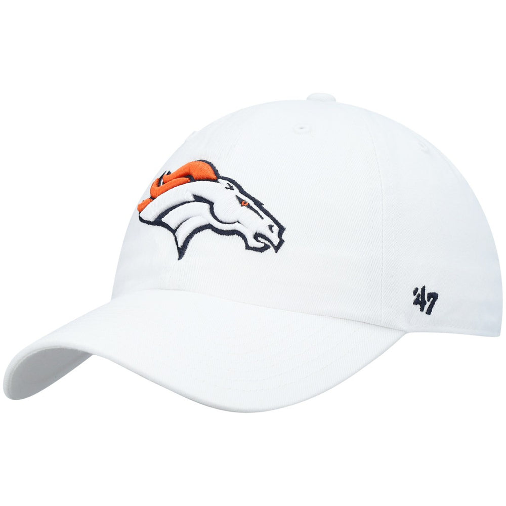 Denver Broncos '47 Clean Up Adjustable Hat - White - 47 brand