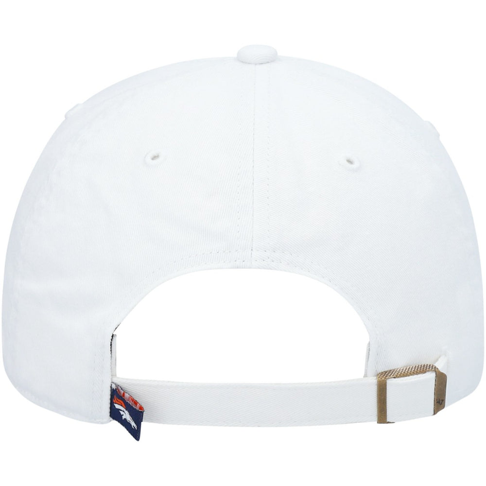 Denver Broncos '47 Clean Up Adjustable Hat - White - 47 brand