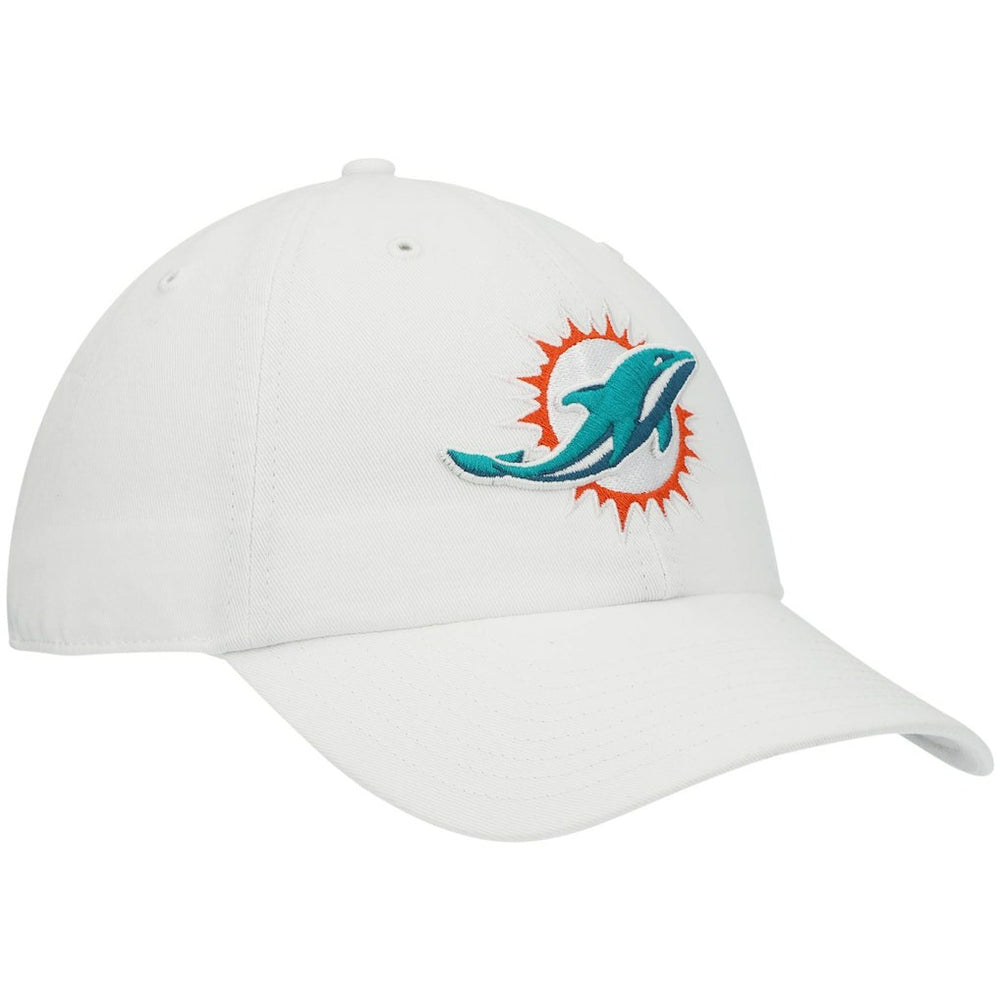 Miami Dolphins '47 Clean Up Adjustable Hat - White - 47 brand