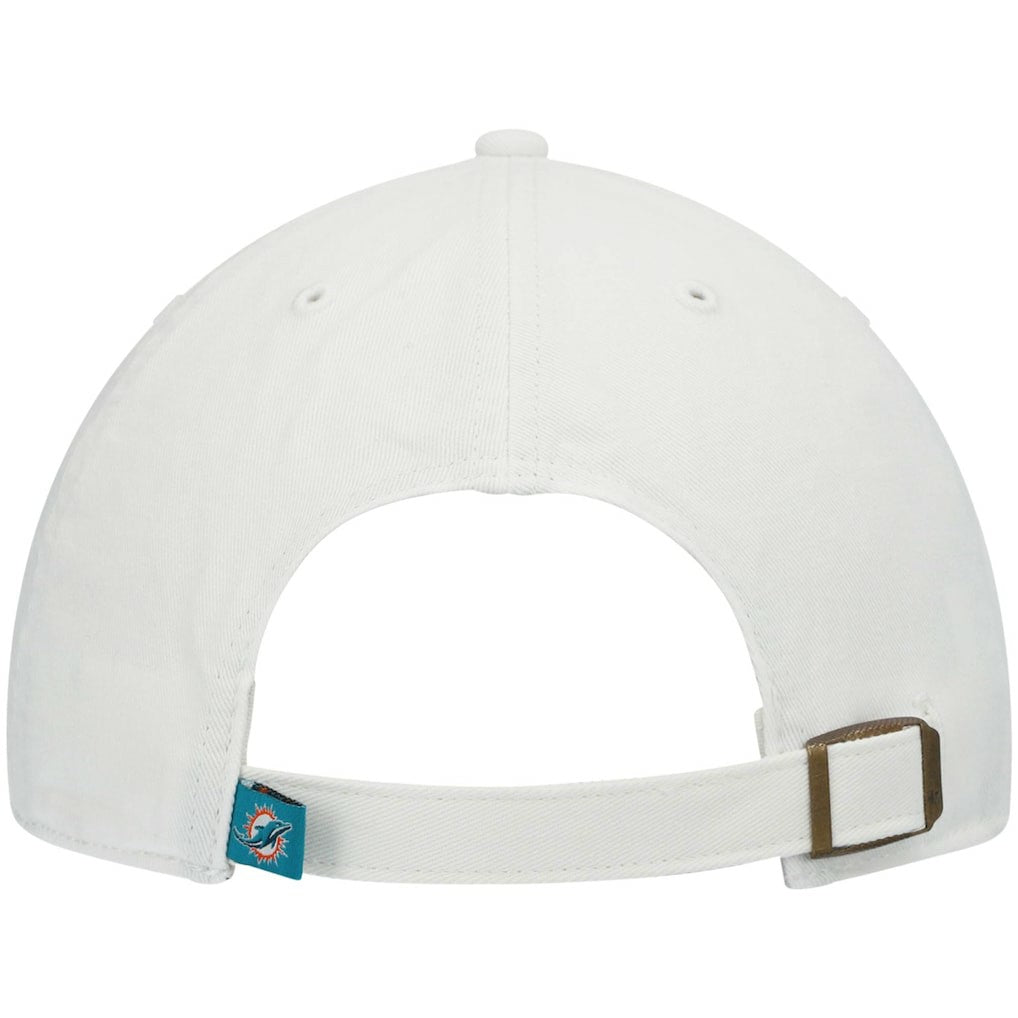Miami Dolphins '47 Clean Up Adjustable Hat - White - 47 brand