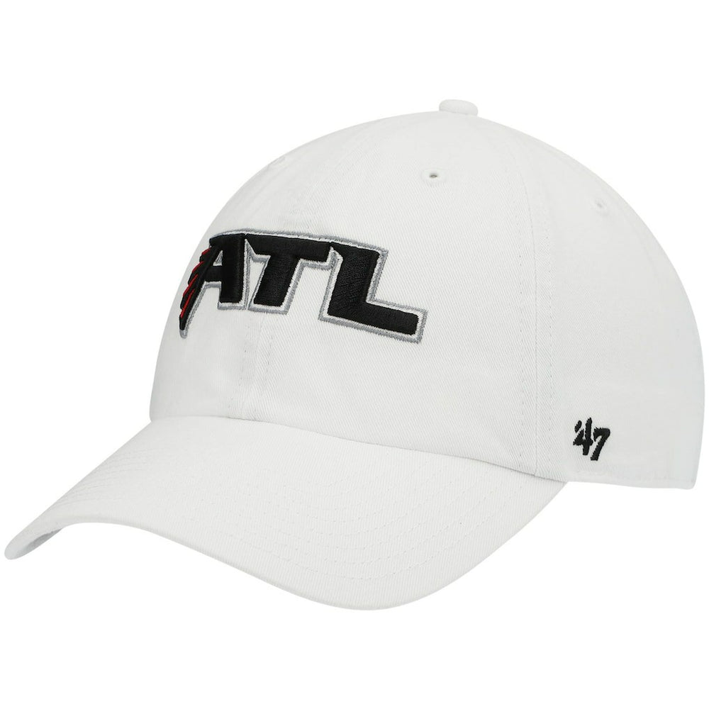 Atlanta Falcons '47 Clean Up Adjustable Hat - White - 47 brand