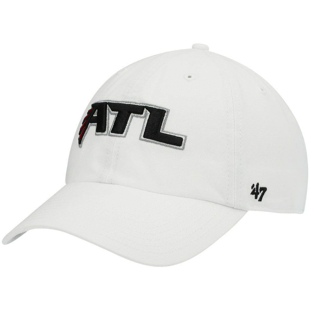 Atlanta Falcons '47 Clean Up Adjustable Hat - White - 47 brand