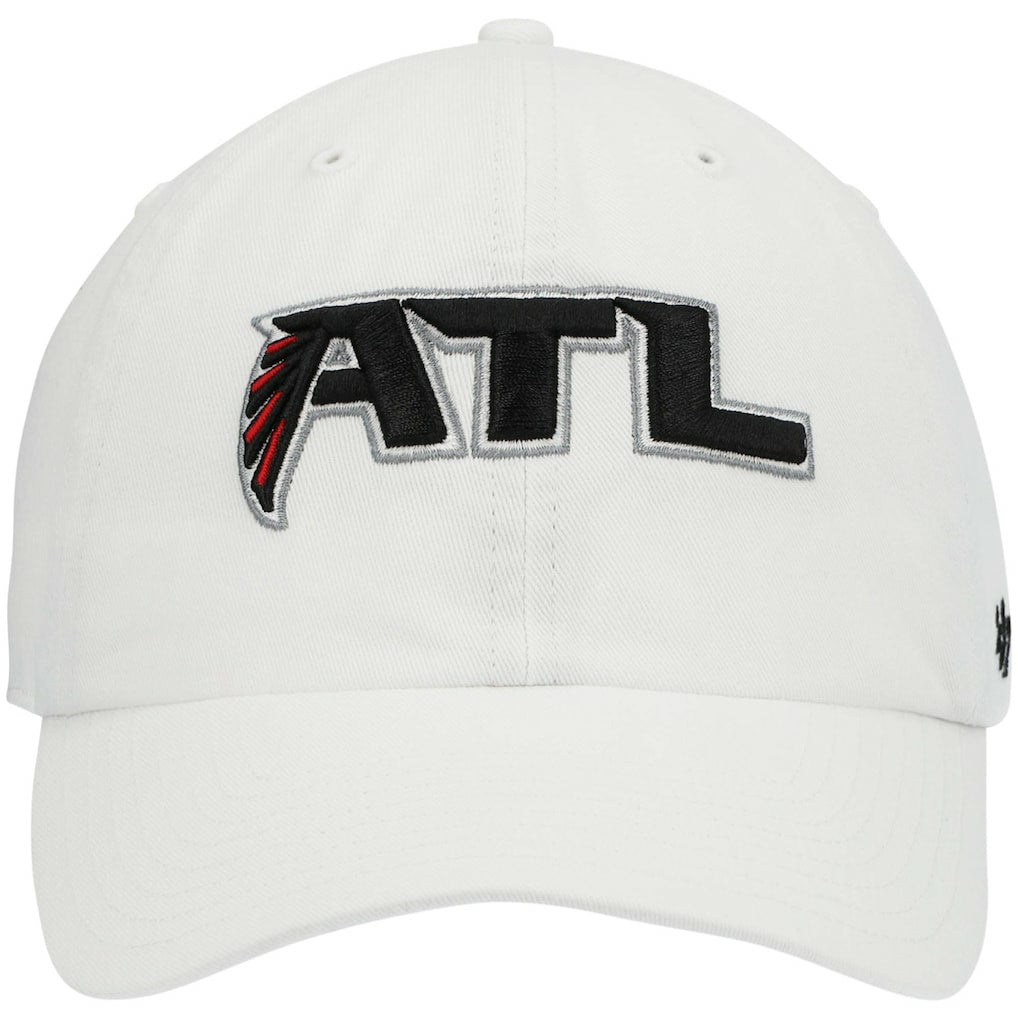 Atlanta Falcons '47 Clean Up Adjustable Hat - White - 47 brand