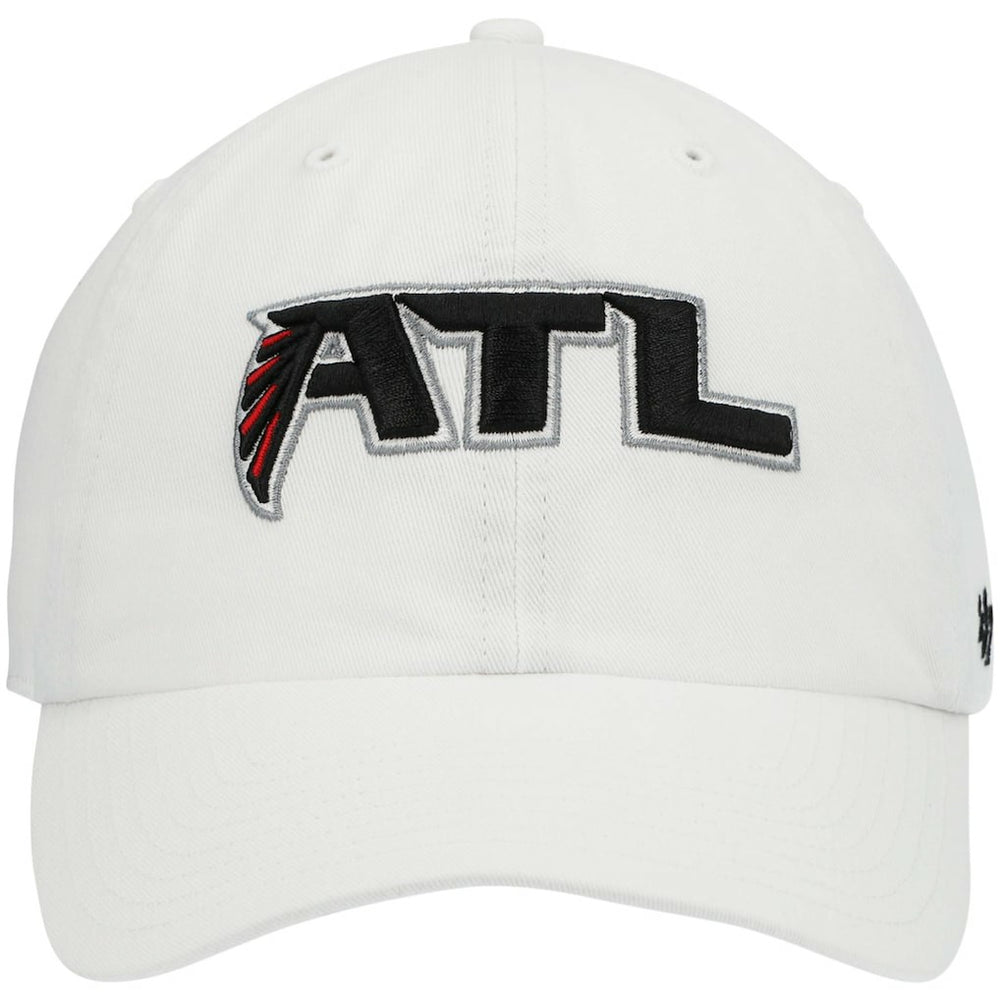 Atlanta Falcons '47 Clean Up Adjustable Hat - White - 47 brand