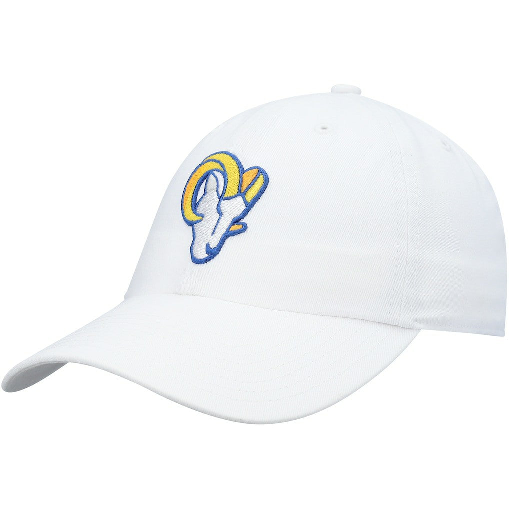 Los Angeles Rams '47 Logo Clean Up Adjustable Hat - White - 47 brand