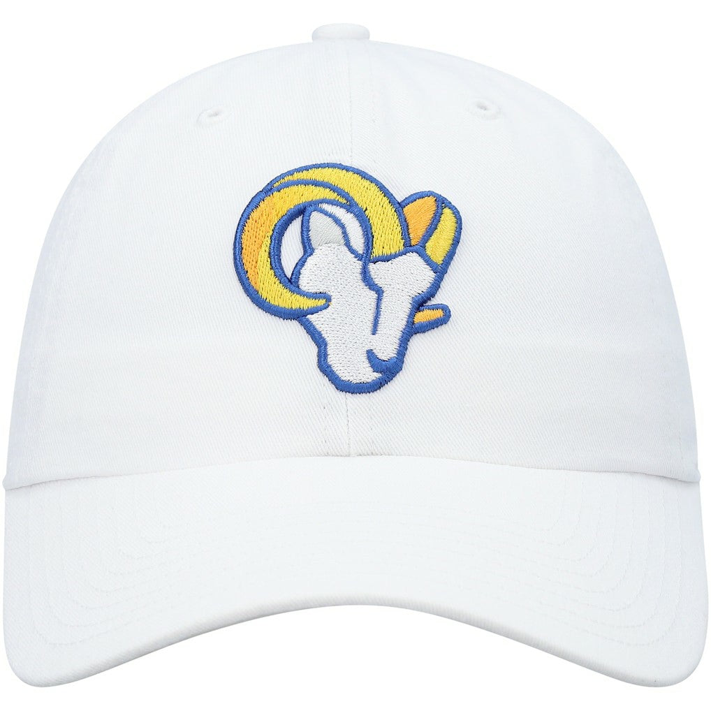 Los Angeles Rams '47 Logo Clean Up Adjustable Hat - White - 47 brand