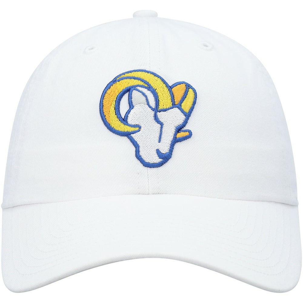 Los Angeles Rams '47 Logo Clean Up Adjustable Hat - White - 47 brand
