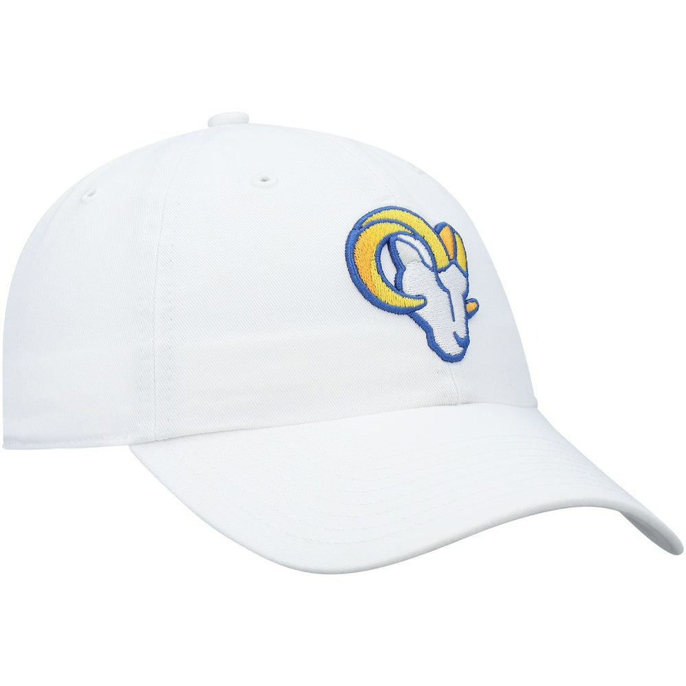 Los Angeles Rams '47 Logo Clean Up Adjustable Hat - White - 47 brand