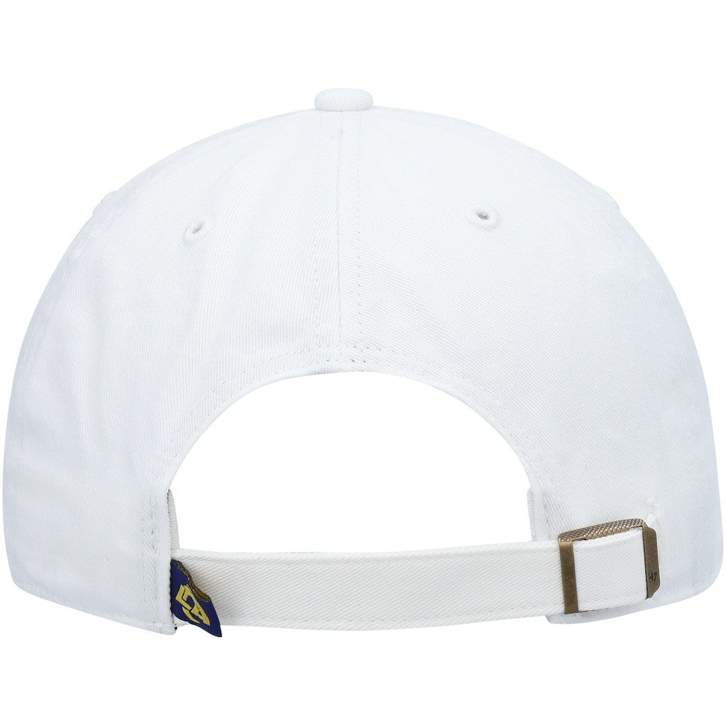 Los Angeles Rams '47 Logo Clean Up Adjustable Hat - White - 47 brand