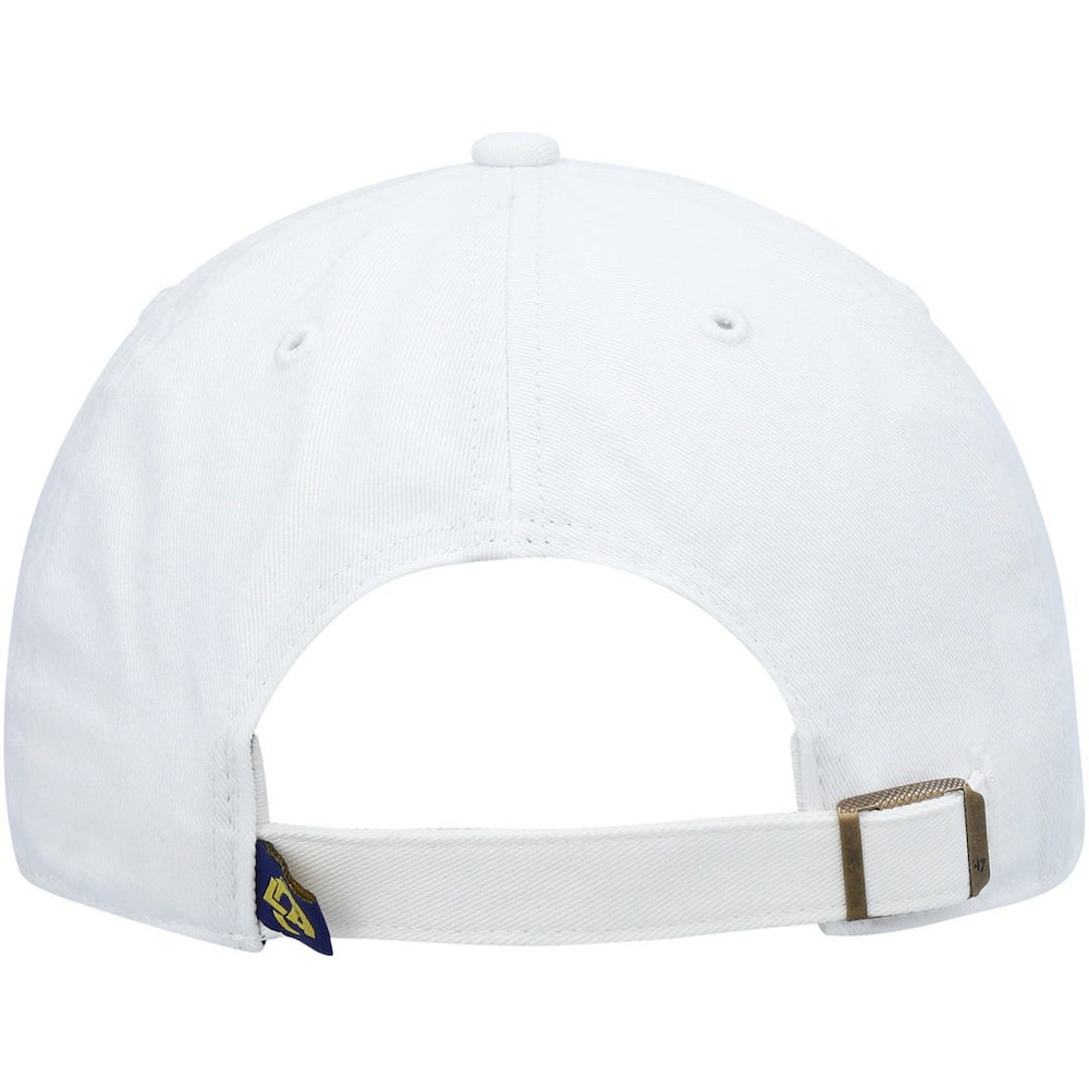 Los Angeles Rams '47 Logo Clean Up Adjustable Hat - White - 47 brand