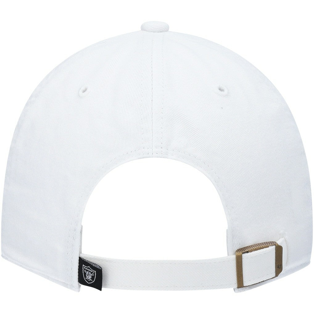 Las Vegas Raiders '47 Clean Up Adjustable Hat - White - 47 brand