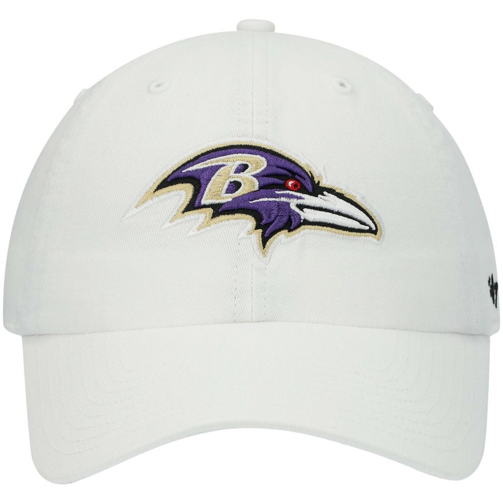 Baltimore Ravens '47 Clean Up Adjustable Hat - White - 47 brand