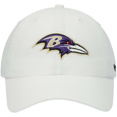 Baltimore Ravens '47 Clean Up Adjustable Hat - White - 47 brand