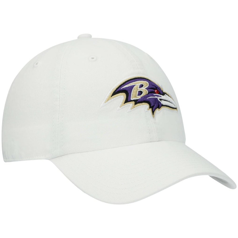 Baltimore Ravens '47 Clean Up Adjustable Hat - White - 47 brand
