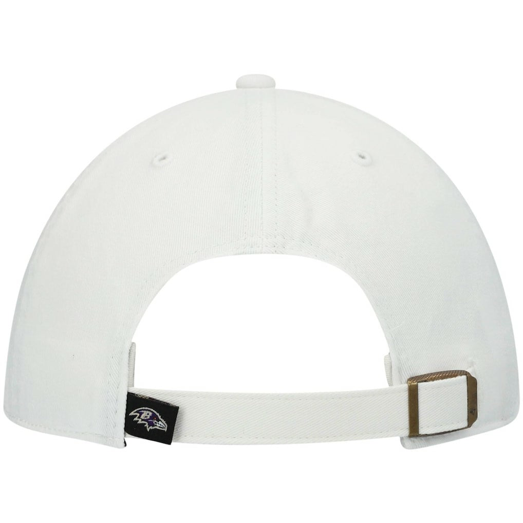 Baltimore Ravens '47 Clean Up Adjustable Hat - White - 47 brand