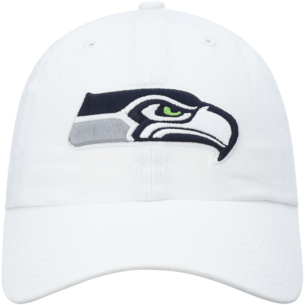 Seattle Seahawks '47 Clean Up Adjustable Hat - White - 47 brand
