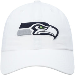 Seattle Seahawks '47 Clean Up Adjustable Hat - White - 47 brand